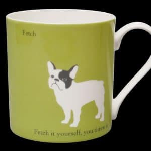French Bulldog Mug Green Fetch