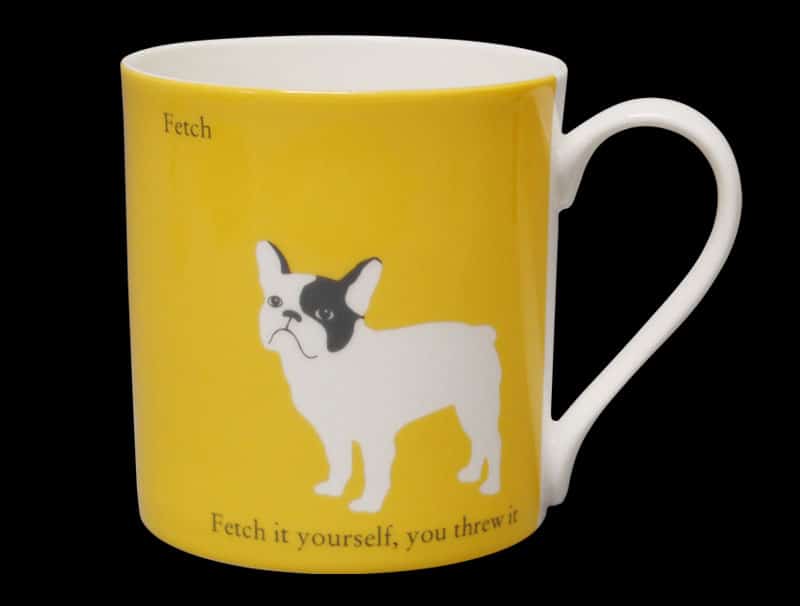 French Bulldog Mug Yellow Fetch