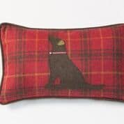 Hannah Williamson Labrador cushion festive punch